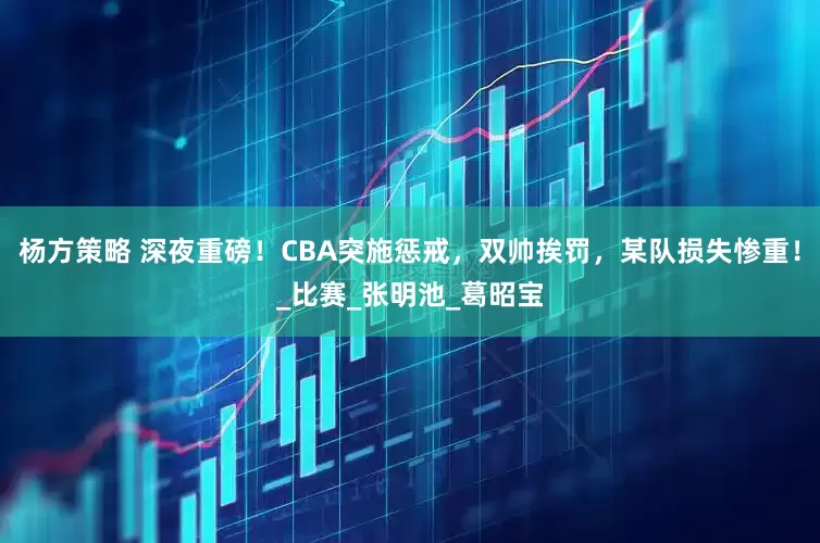 杨方策略 深夜重磅！CBA突施惩戒，双帅挨罚，某队损失惨重！_比赛_张明池_葛昭宝