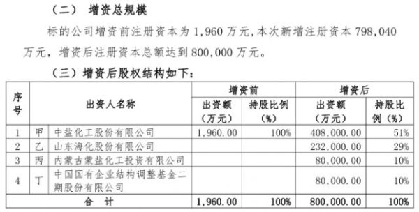 海证资本 国内目前最大天然碱资源新动向：中盐化工携山东海化等出资80亿元，集结通辽